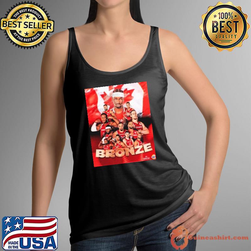 History Written Cananda Win Their First Ever Fiba Basketball World Cup Medal 2023 Shirt Tank Top