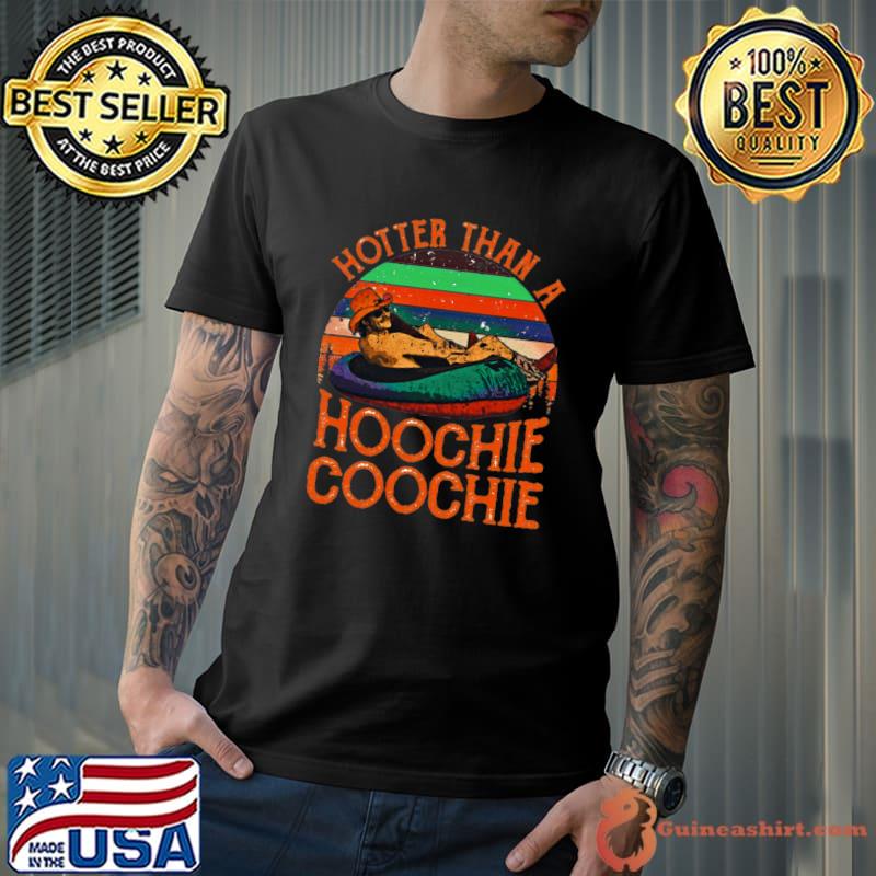 Hotter than a Hoochie Coochie Vintage Sunset T-Shirt