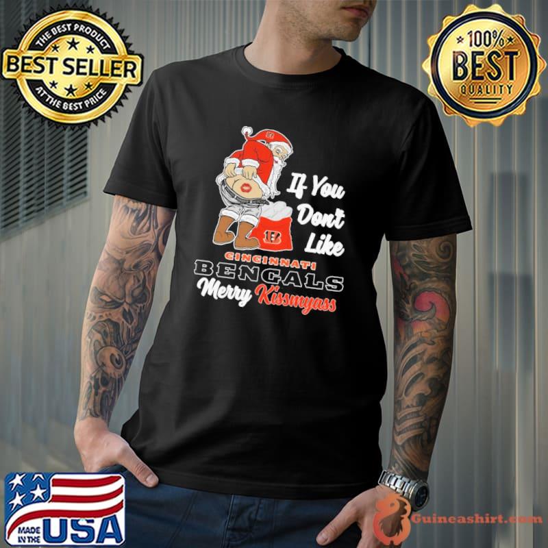 If you don't like Cincinnati Bengals merry kissmyass santa claus shirt
