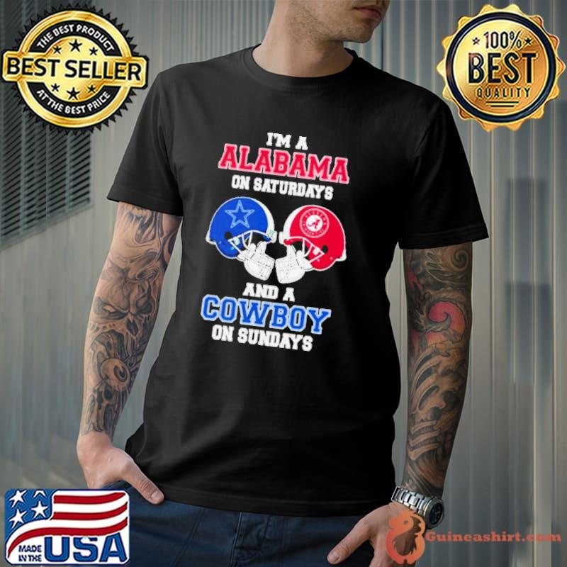 I’m A Alabama On Saturdays And A Cowboys On Sundays Helmet 2023 Shirt