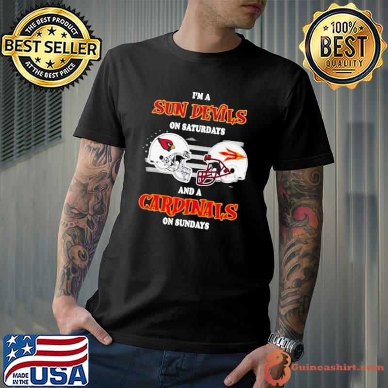 I’m A Arizona State Sun Devils On Saturdays And A Arizona Cardinals On Sundays 2023 shirt