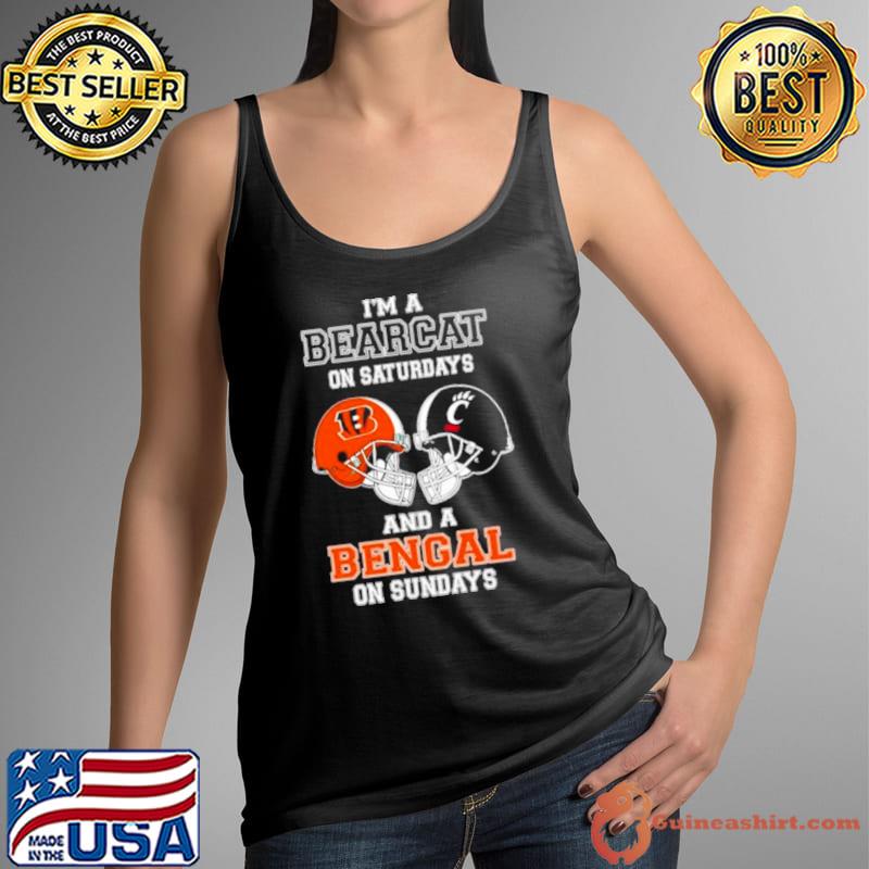I’m A Bearcats On Saturdays And A Bengals On Sundays Helmet 2023 Shirt Tank Top