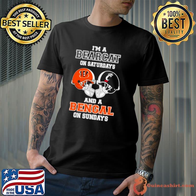 I’m A Bearcats On Saturdays And A Bengals On Sundays Helmet 2023 Shirt