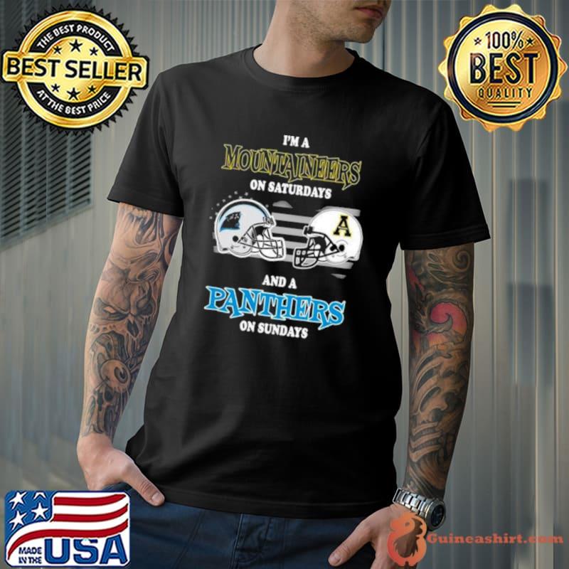 I’m A Carolina Panthers On Saturdays And A Appalachian State Mountaineers On Sundays 2023 shirt