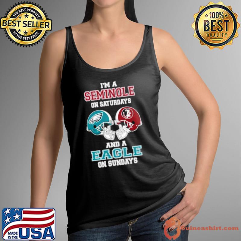 I’m A Seminoles On Saturdays And A Eagles On Sundays Helmet 2023 Shirt Tank Top