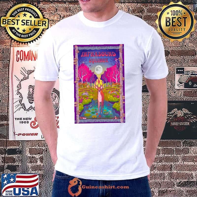 Infrasound Equinox 2023 Sept 14th-17th Harmony Park Music Garden, MN Poster shirt