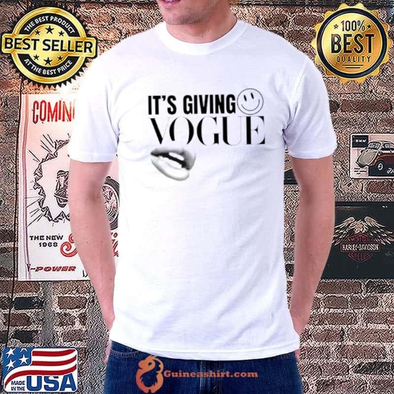 It’s giving vogue mouth shirt