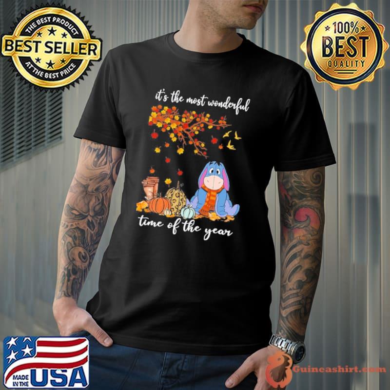 It's the most wonderful time of the year disney Eeyore pumpkin leopard shirt