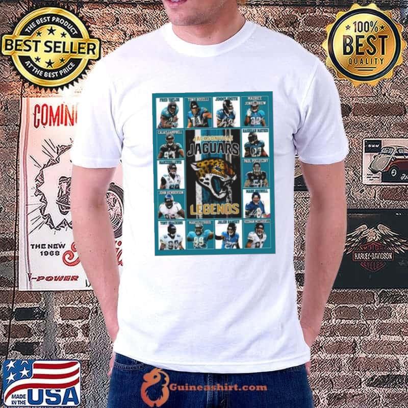 Official Jacksonville jaguars legends players 2023 signatures T