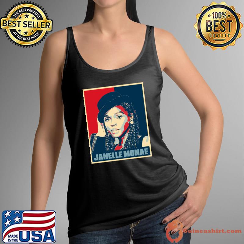 Janelle Monae Hope Poster Art American Singer Songwriter Rapper T-Shirt Tank Top