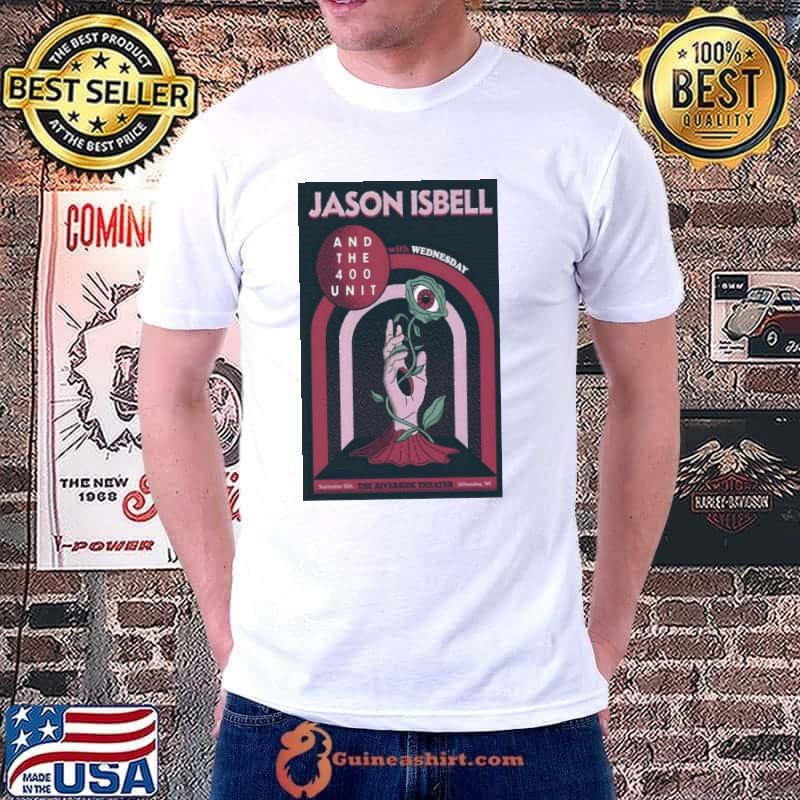 Jason isbell sept 12 2023 the riverside theater milwaukee wI poster shirt