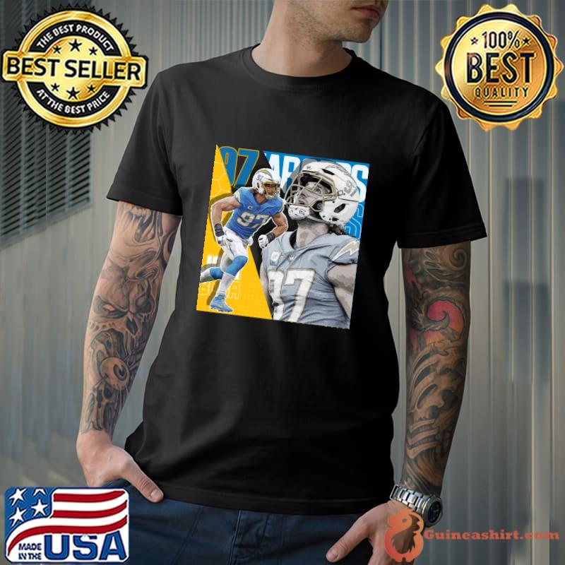 Joey Bosa American football linebacker for LA Chargers T-Shirt -  Guineashirt Premium ™ LLC