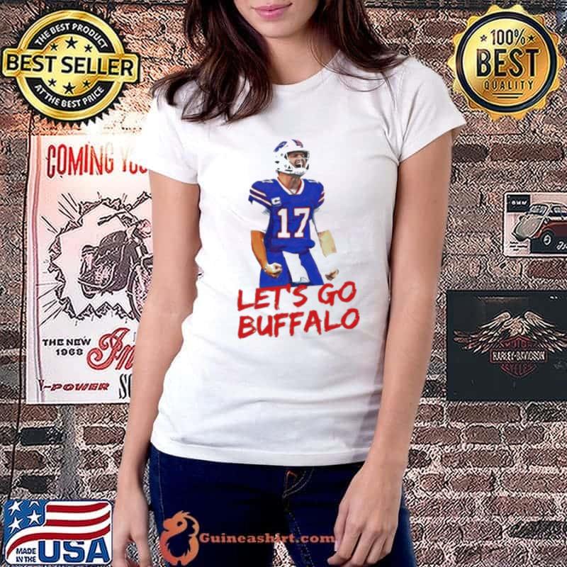 Girls Youth Buffalo Bills Josh Allen Pink Fashion Fan Gear V-Neck T-Shirt