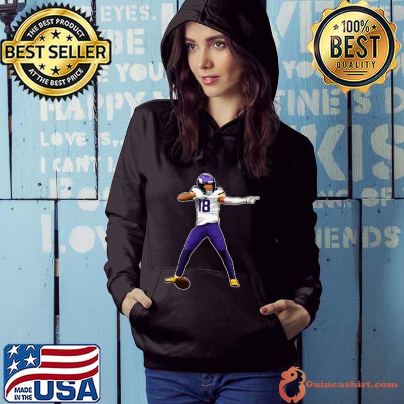 Justin Jefferson 18 Minnesota Vikings player football poster shirt, hoodie,  sweater, long sleeve and tank top