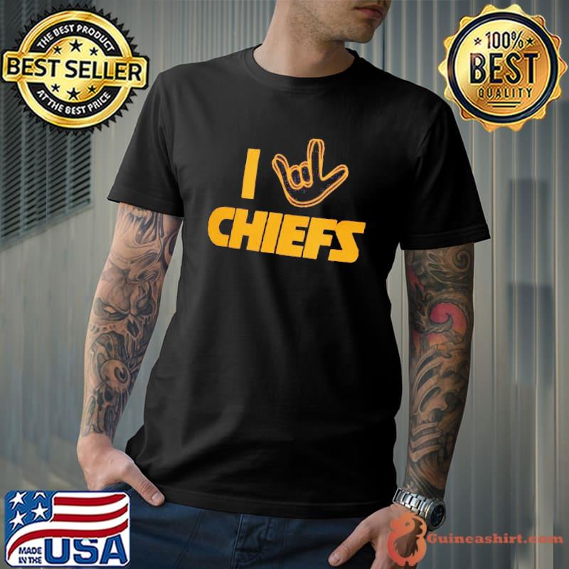 Kansas City Chiefs The NFL ASL Collection By Love Sign Tri-Blend Shirt