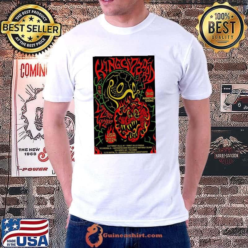 King gizzard and the lizard wizard 11 15 2024 austin tx poster shirt
