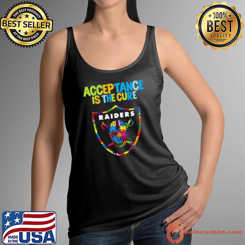 Las Vegas Raiders Autism Acceptance Is The Cure 2023 Unisex Shirt Tank Top