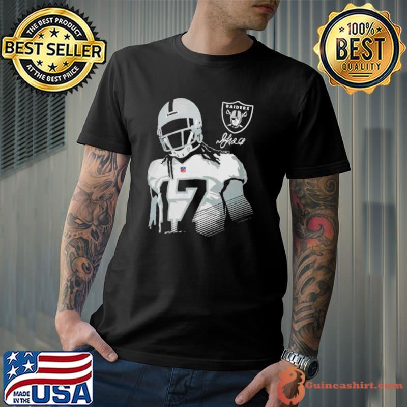Las vegas raiders davante adams black player shirt