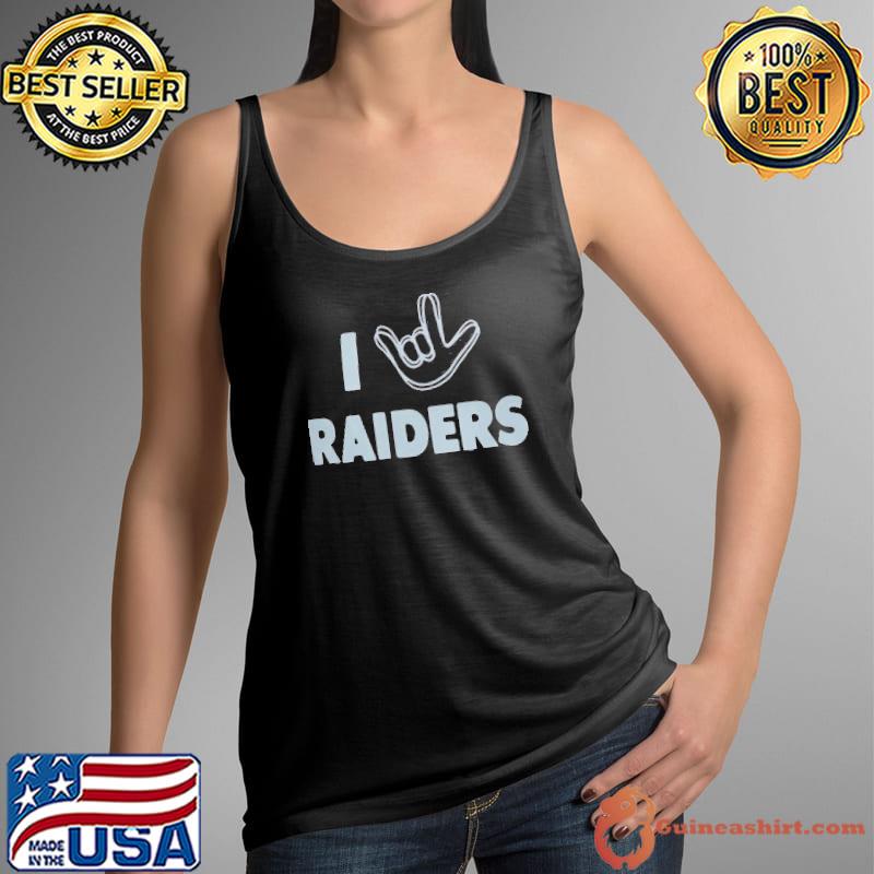 Las Vegas Raiders The NFL ASL Collection By Love Sign Tri-Blend Shirt -  Guineashirt Premium ™ LLC