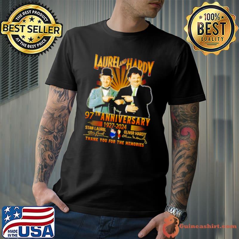 Laurel And Hardy 97th Anniversary 1927 – 2024 Thank You For The Memories Shirt