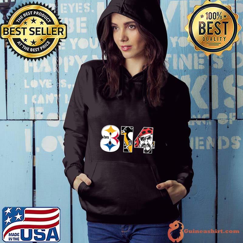 Legendary Sports Teams Of Pittsburgh Area Code 814 T-Shirt Hoodie