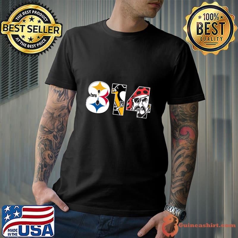 Legendary Sports Teams Of Pittsburgh Area Code 814 T-Shirt