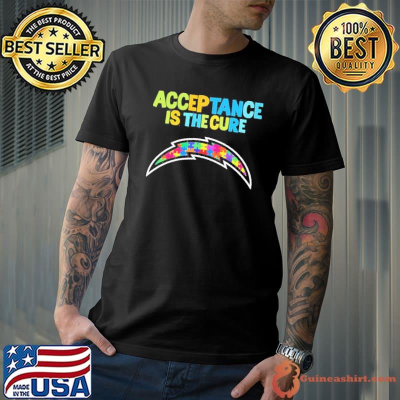 Los Angeles Chargers Autism Awareness Acceptance is The Cure Shirt