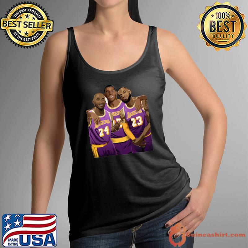 Los Angeles Lakers Geats Lebron Kobe Magic logo T shirt S through 3XL!