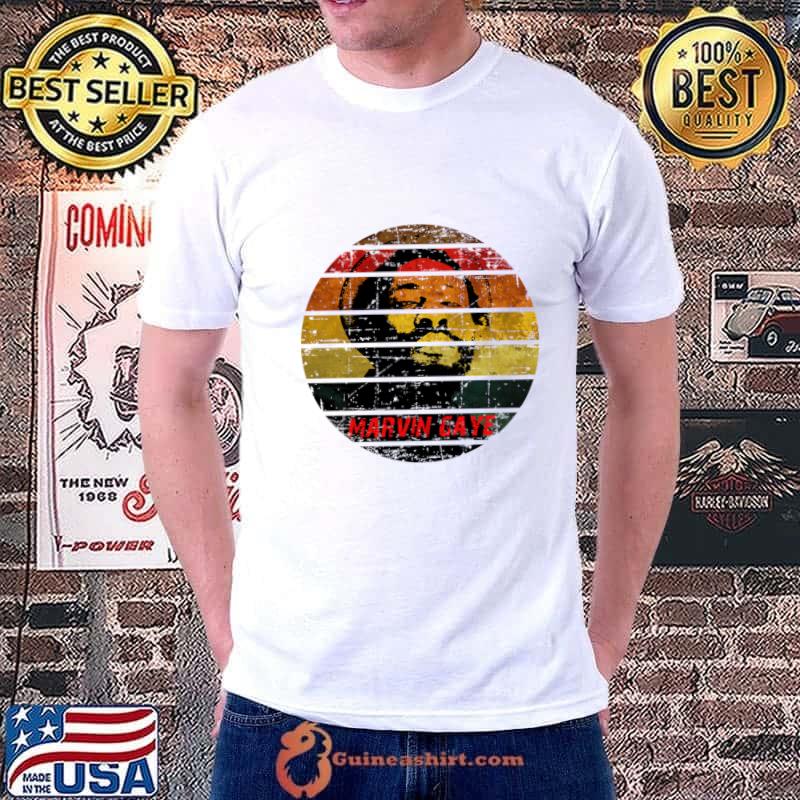 Marvin Gaye American R&B and soul singer and songwriter vintage sunset T-Shirt