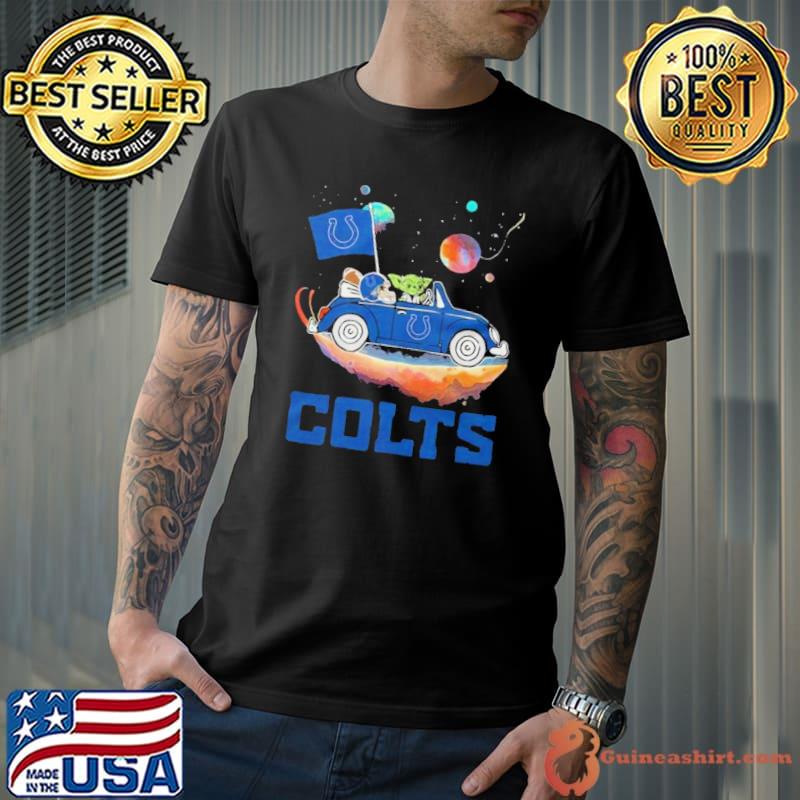 Master Yoda Driving Car Star Indianapolis Colts Football 2023 Shirt