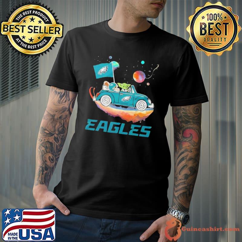 Master Yoda Driving Car Star Philadelphia Eagles Football 2023 Shirt