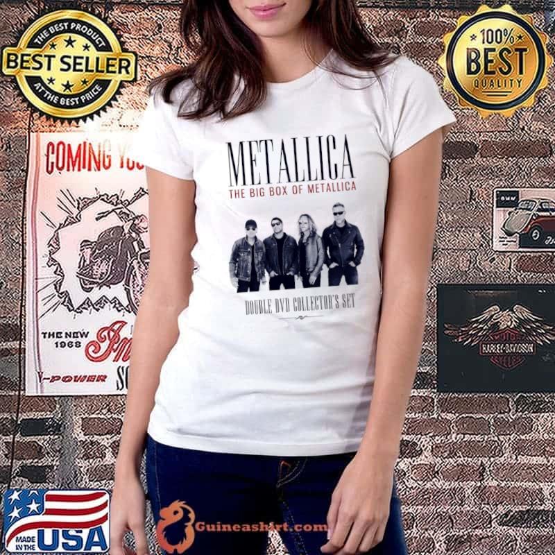 Metallica The Big Box Of Metallica Double DVD Collector’s Set Shirt Ladiestee