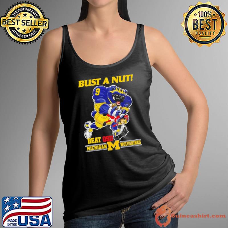 Michigan Wolverines 2023 Bust a Nut Beat OSU Shirt Tank Top