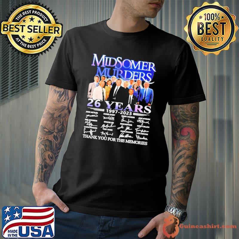 Midsomer murders 26 years 1997 2023 thank you for the memories signature shirt