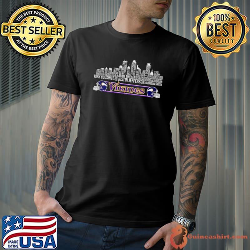 Minnesota Vikings Players City Skyline 2023 Shirt