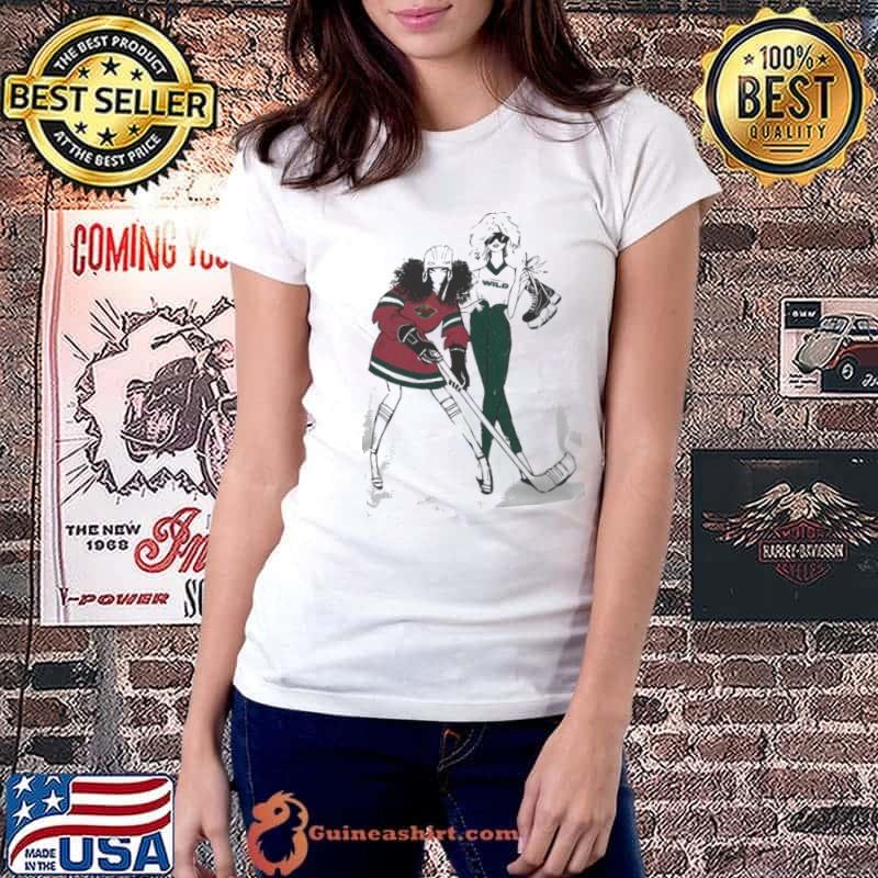 Minnesota Wild G-III 4Her By Carl Banks Hockey Girls Shirt Ladiestee