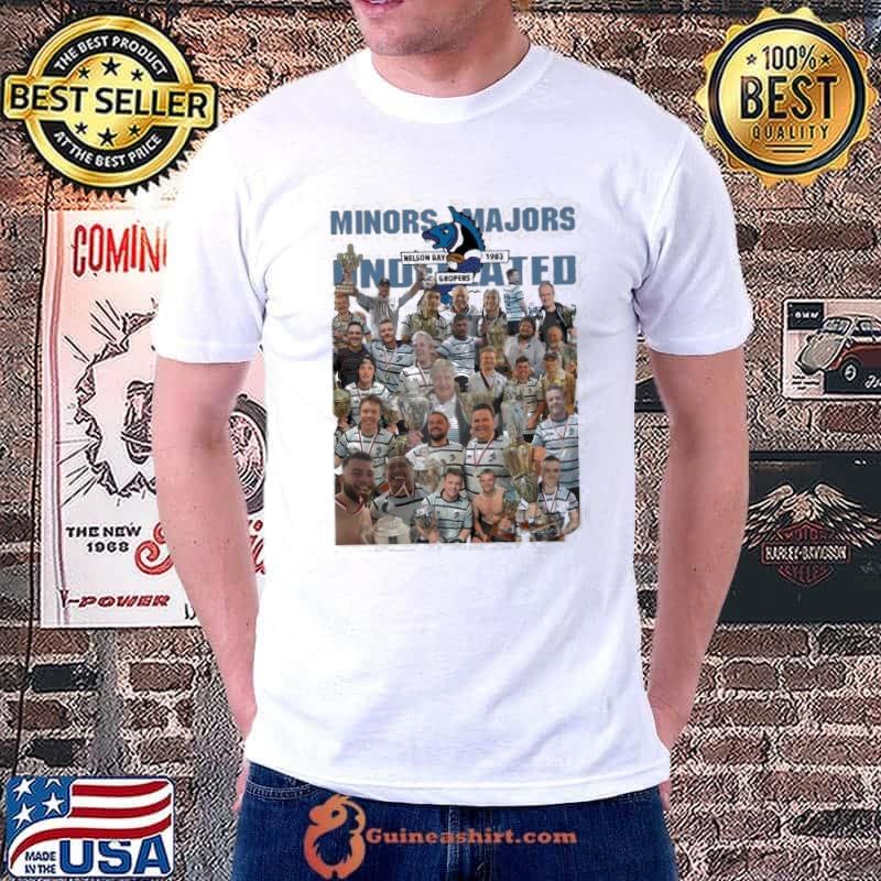 Minors Majors Undefeated Nelson Bay 1983 Gropers Shirt