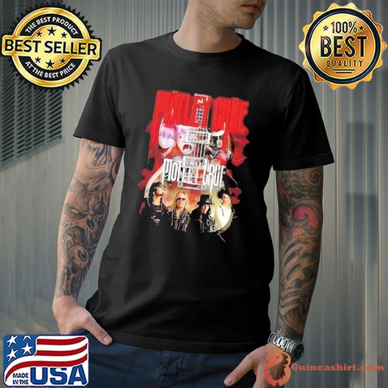 Motley Crue guitar American heavy metal band formed shirt