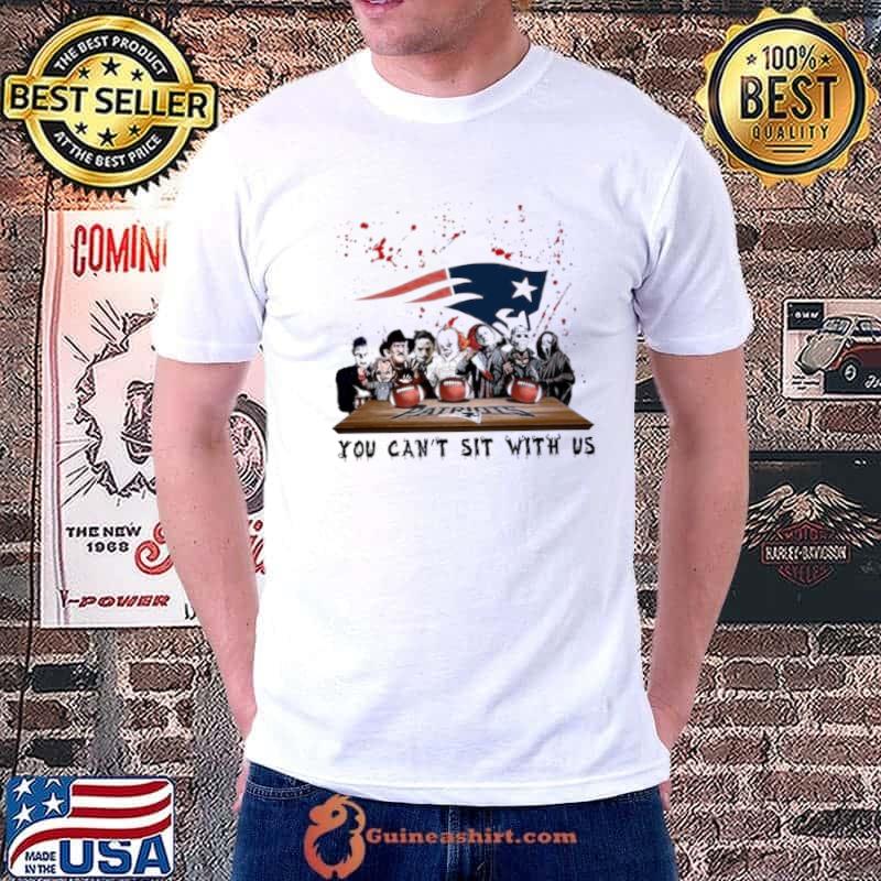 New England Patriots Horror Movie Characters Team You Can’t Sit With Us Halloween 2023 Shirt