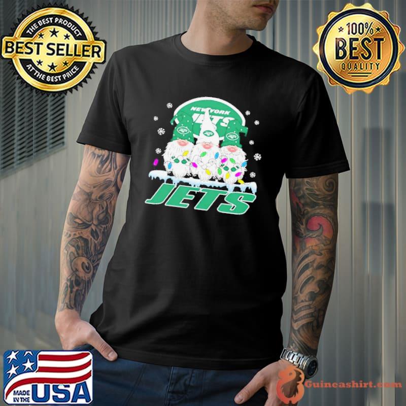 New York Jets Football Gnomes Christmas Shirt - High-Quality