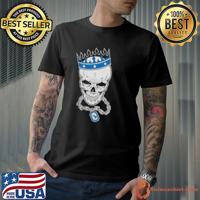 Official NFL Detroit Lions Skull Rock With Crown T-Shirt, hoodie