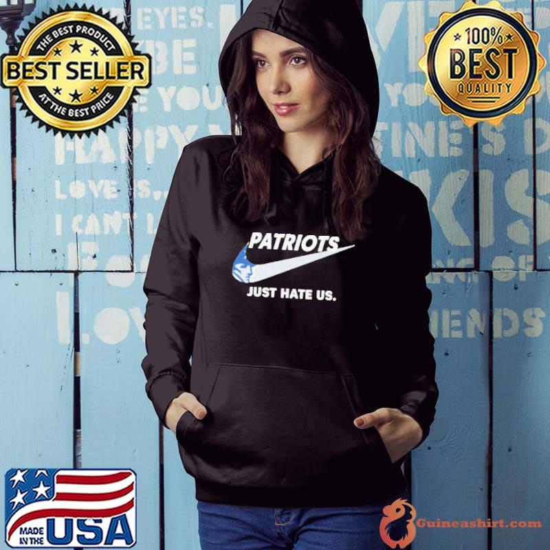 LONG SLEEVE T-shirt I Hate the PATRIOTS Anti Patriots Long 