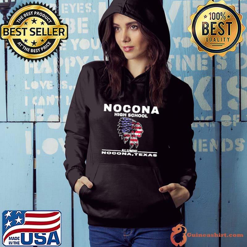 Nocona high school alumni texas american native usa flag s Hoodie