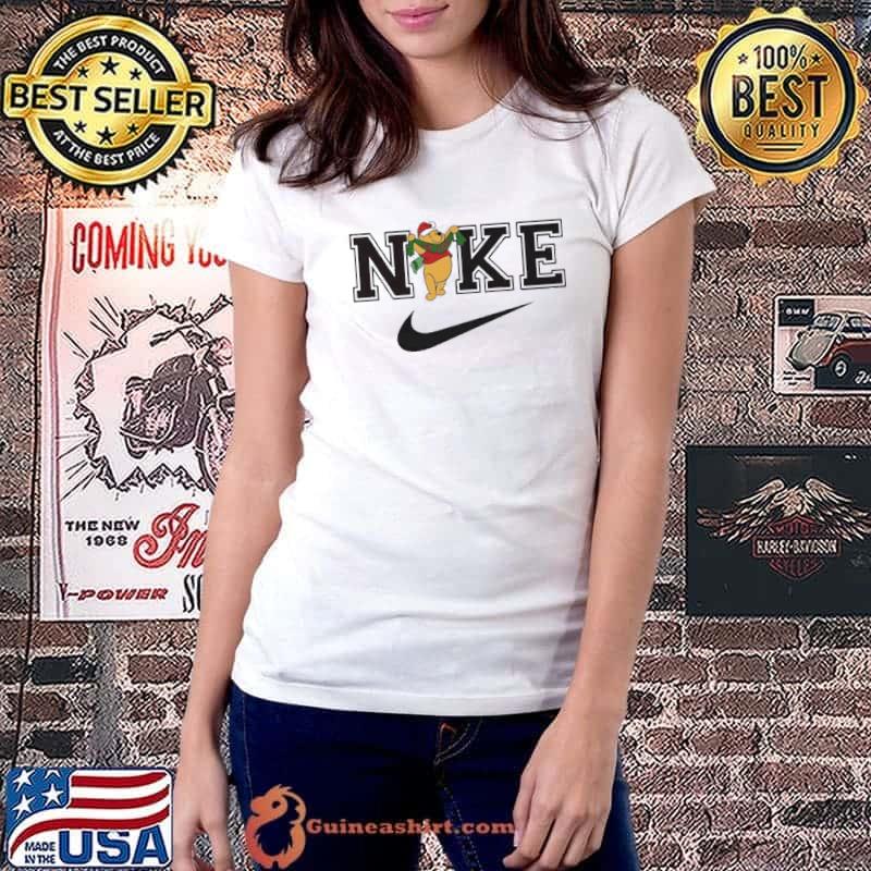 Oh Joy Christmas Winnie The Pooh Nike Shirt Ladiestee