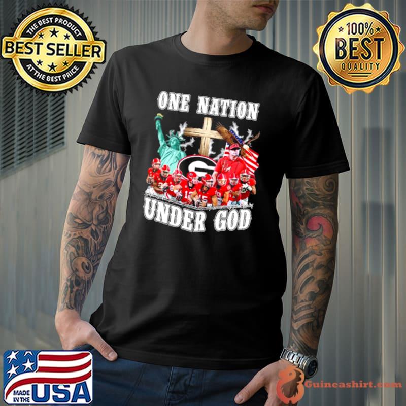 One Nation Under God Georgia Bulldogs 2023 Signatures shirt