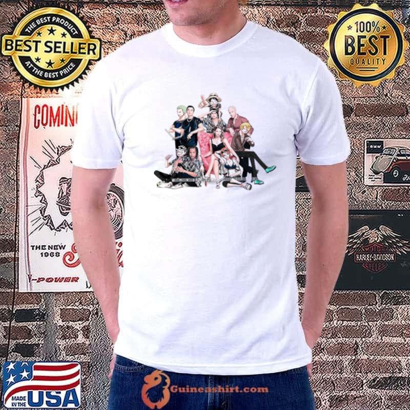 One Piece Straw Hat Crew In Manga And Real Life Shirt