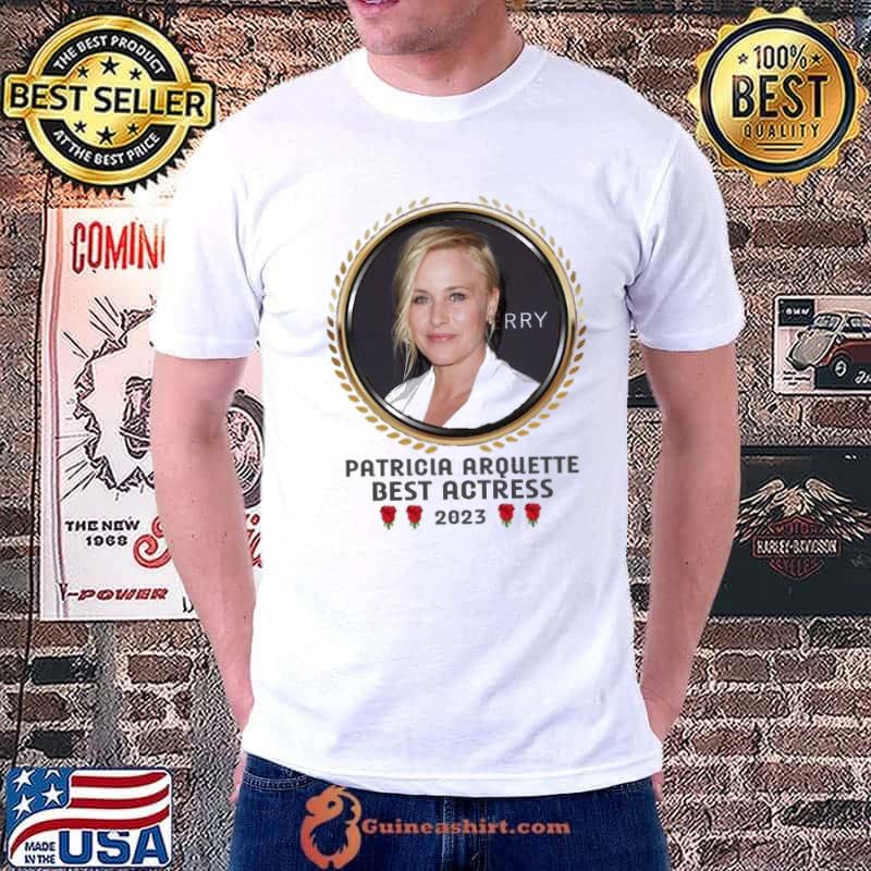 Patricia arquette best actress 2023 rose shirt