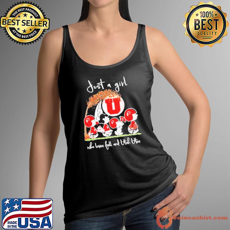 Peanuts just a girl who loves fall and Utah Utes s Tank Top