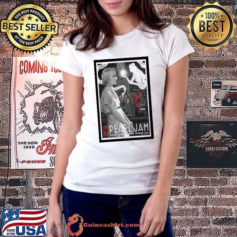Pearl Jam Tour Dickies Arena Fort Worth TX Sept 13 2023 Poster Shirt Ladiestee