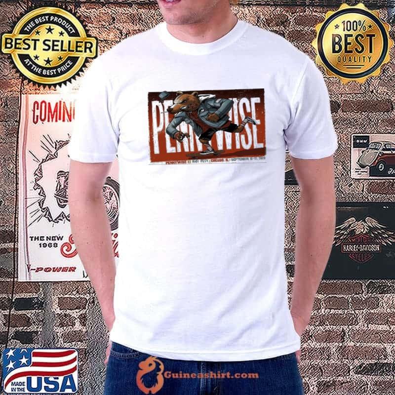 Pennywise Riot Fest, Chicago, Sept 15-17, 2023 Chicago Poster shirt